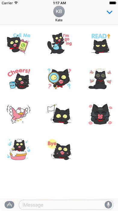 Black Munchkin The Cute Shortest Leg Cat Sticker screenshot 3
