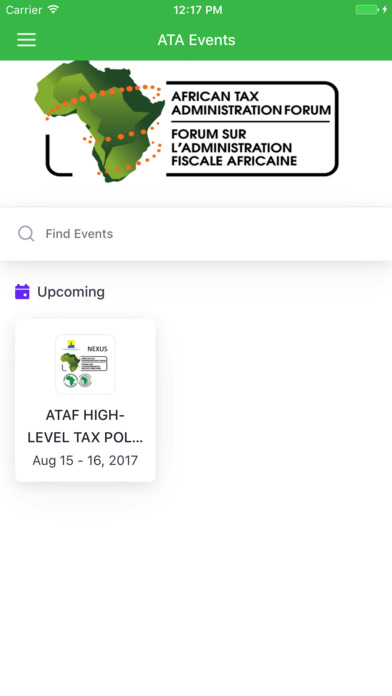 ATAF Events screenshot 2