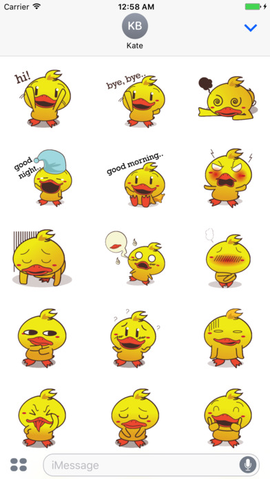 Duck Super Cute Stickers screenshot 2