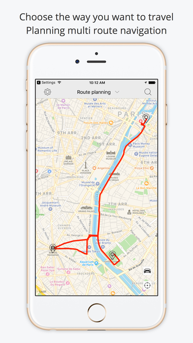 Multi-point Navigation - Arrive Time & Route Plan screenshot 2