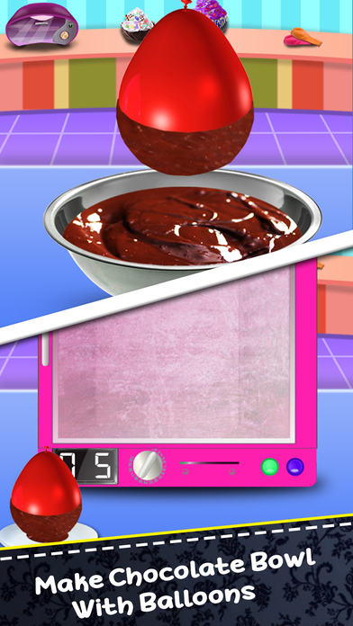 Balloon Chocolate Bowl Maker Game! Dessert Chef screenshot 3
