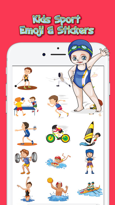 Kids Sport Emoji & Stickers screenshot 3