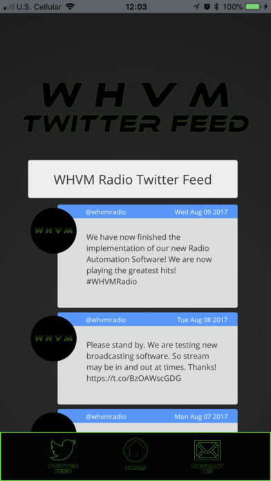 WHVM Radio screenshot 2