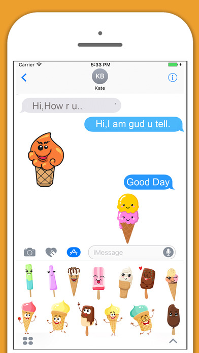 Ice Cream Emoji Stickers! screenshot 4