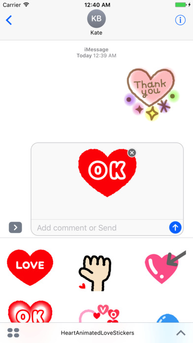Heart Animated Love Stickers screenshot 3