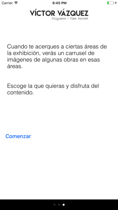 Victor Vazquez Flea Market Exhibition App screenshot 3