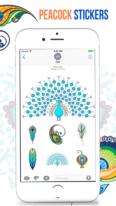 Peacock Stickers screenshot 3