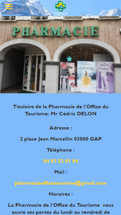 Pharmacie office tourisme Gap screenshot 2
