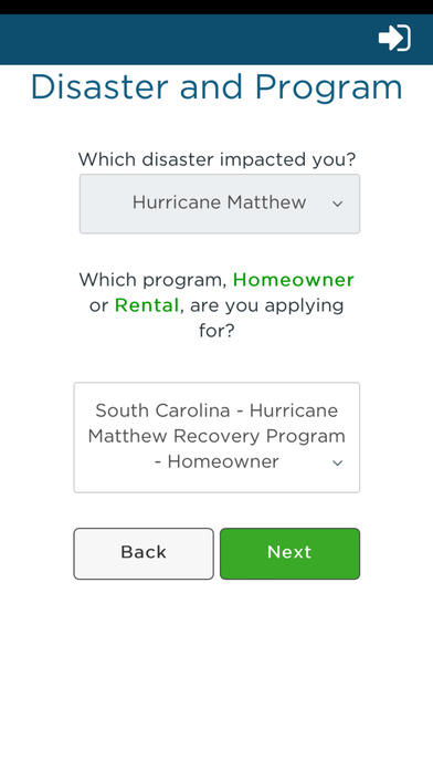South Carolina Disaster Recovery Assistant screenshot 2