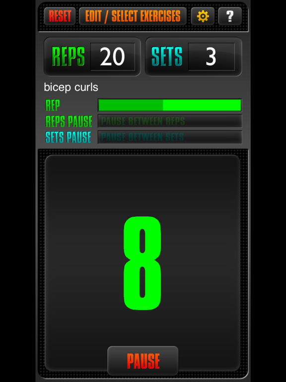 App Shopper Reps and Sets Counter + Timer (Healthcare & Fitness)