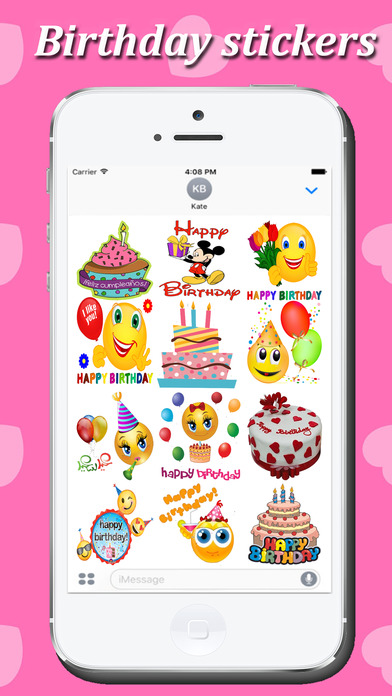 Happy Birthday-Awesome Stickers Pack screenshot 3