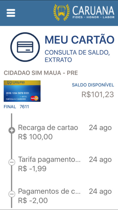 CARUANA CARTÃO screenshot 3