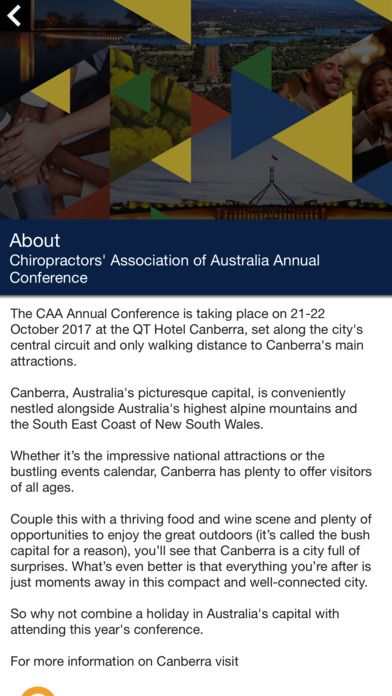 CAA Annual Conference 2017 screenshot 2