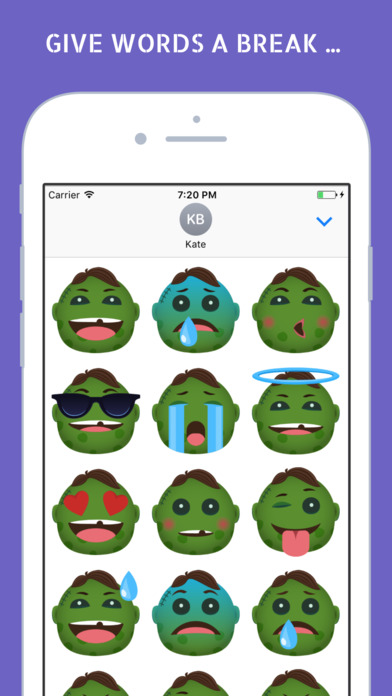 Zombie Emojis - Top Halloween Emoji Collection screenshot 2