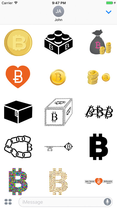 Bitcoin Currency Stickers screenshot 2