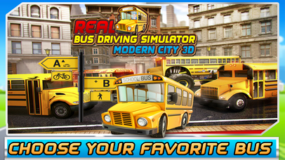 Real Bus Driving Simulator: Modern City Game 3D screenshot 2