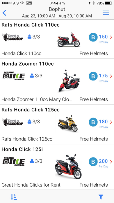 Thai Bike Rental screenshot 3