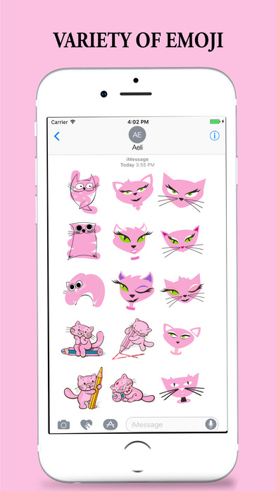 Pink Partner Stickers for iMessages screenshot 3