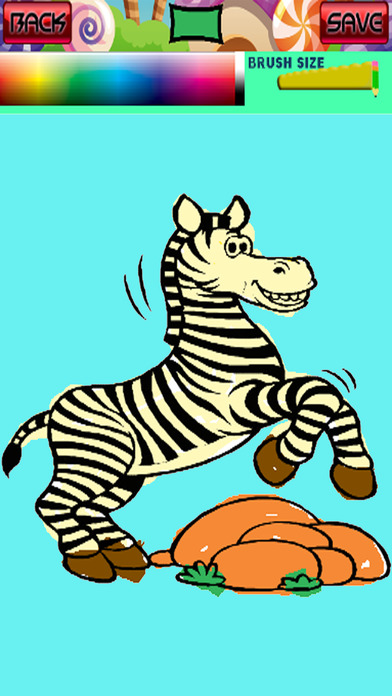 Animal Paint Coloring Games Zebra Version screenshot 3