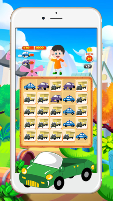 Cars Trains & Trucks Puzzles Match screenshot 2