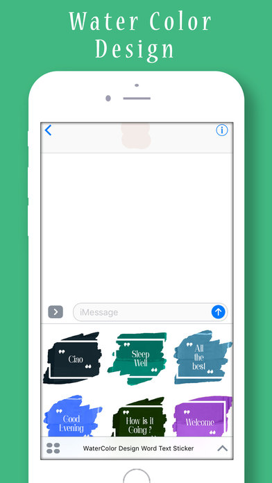 WaterColor Design Word Text Sticker screenshot 3