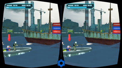 VR Military Battleship War screenshot 2
