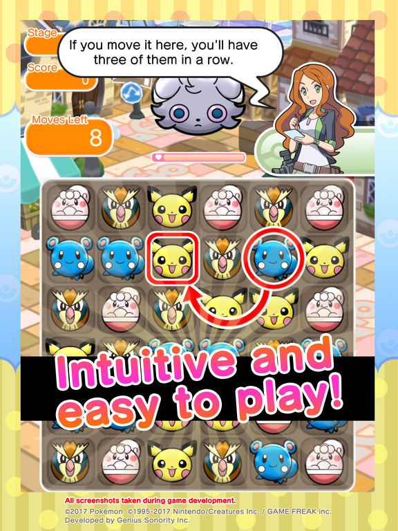 Screenshots of Pokémon Shuffle Mobile for iPad