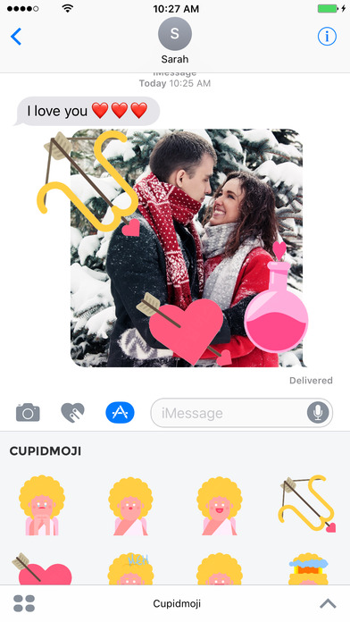 Cupidmoji - Valentine's Day Emojis and Stickers screenshot 2