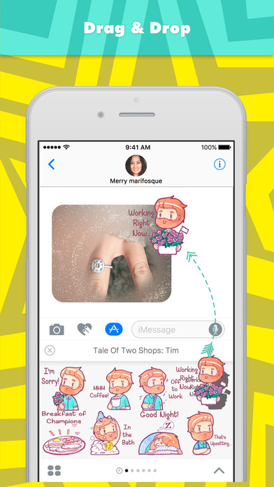 Tale Of Two Shops: Tim stickers for iMessage screenshot 3