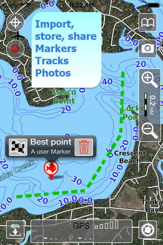 Aqua Map Alberta Lakes GPS screenshot 2