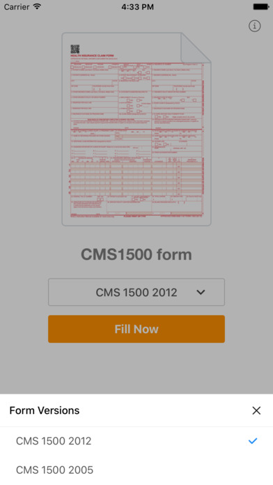 CMS1500Form screenshot 2