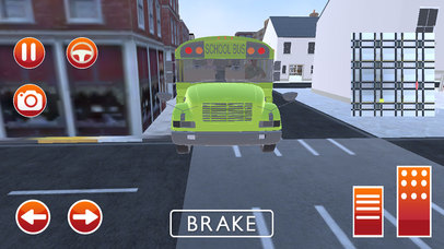 City Schoolbus Driver 3D SIM 2017 screenshot 2