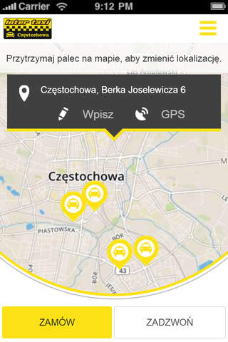 Inter Taxi Częstochowa screenshot 2