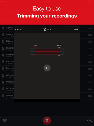 Recorder Plus : Voice memo and Audio recorder with Trimming,Playback and Cloud sharing Business