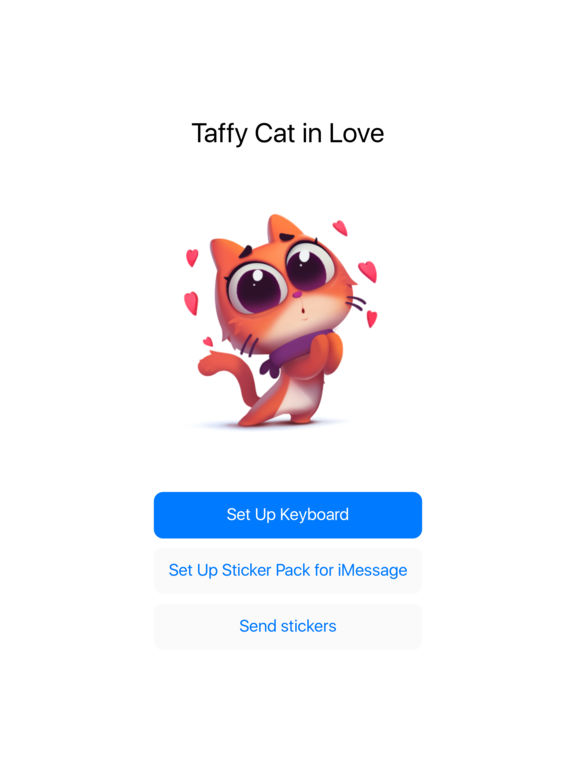 App Shopper Taffy Cat in Love Emoji & Stickers (Entertainment)