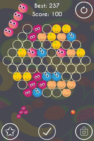Hex Match - Hexagonal Fruits Free Matching Game. screenshot 3