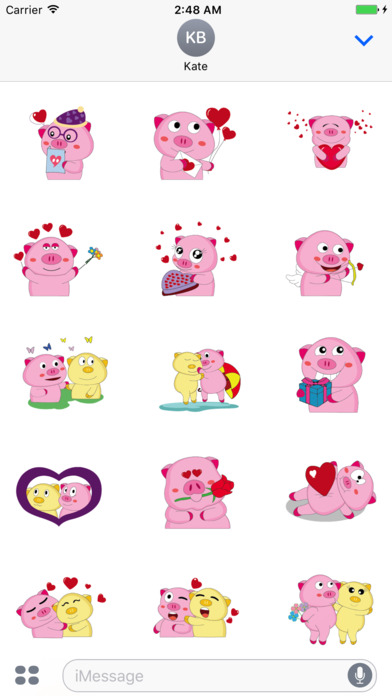 Pig Animated Love screenshot 2