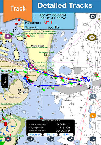 Spain Atlantic offline nautical charts for boating Navigation