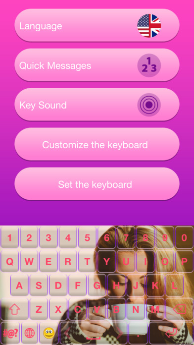 Photo Keyboard with Emoticons screenshot 4