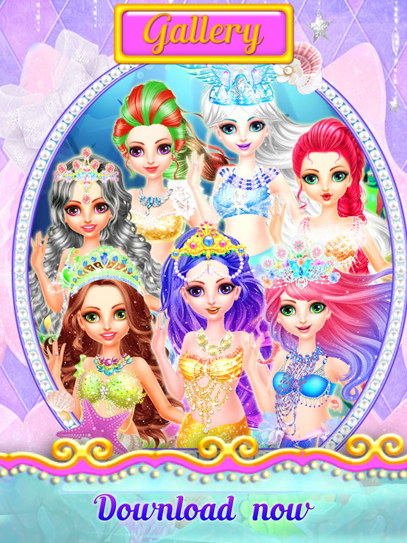 Mermaid Princess Dress Up - Princess Girls Games!screeshot 5