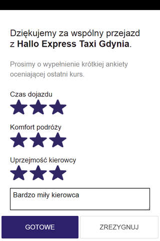 Hallo Express Taxi Gdynia screenshot 4
