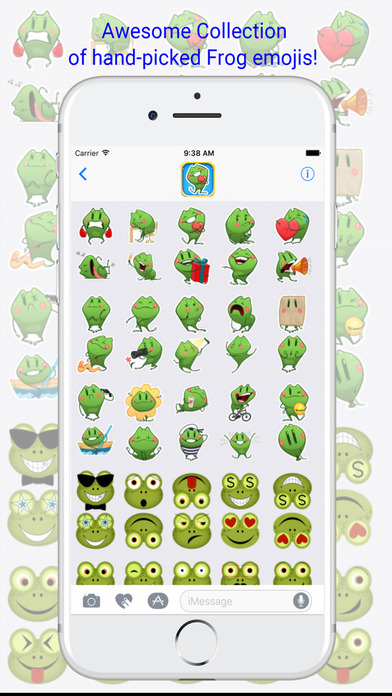 FrogMoji - Cute Frog Emojis Pack Keyboard screenshot 3