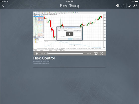Trading system ipad