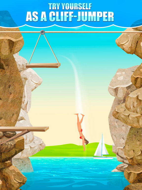 Cliff Flip Diving 2D: Swimming Simulator для iPad