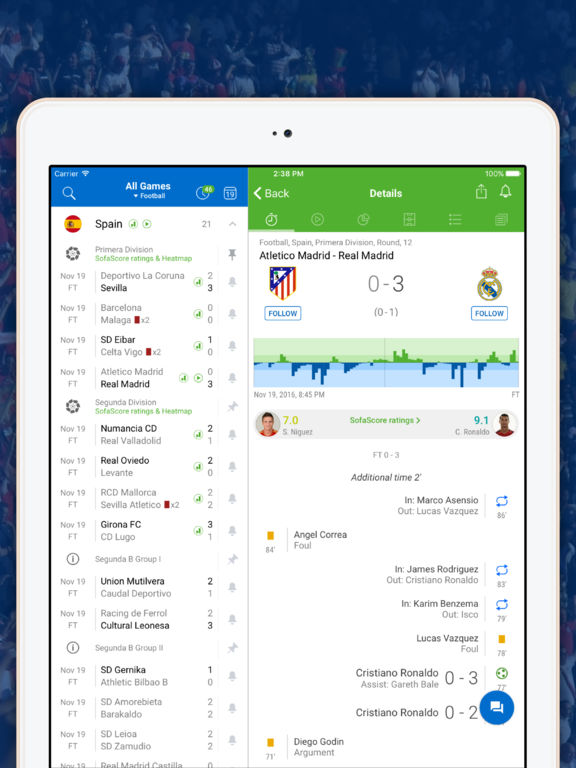 SofaScore Live Sports: Scores, VIDEO & Stats Screenshot