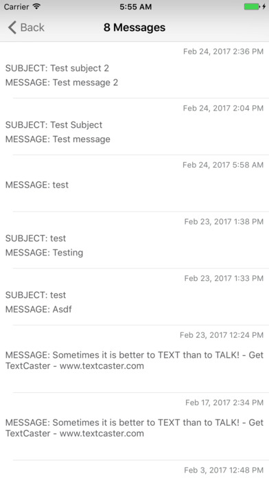 TextCaster Admin screenshot 4