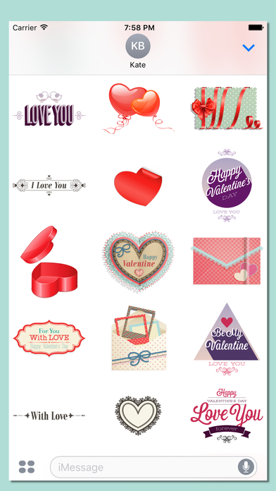 with LOVE - Valentine Stickers screenshot 4