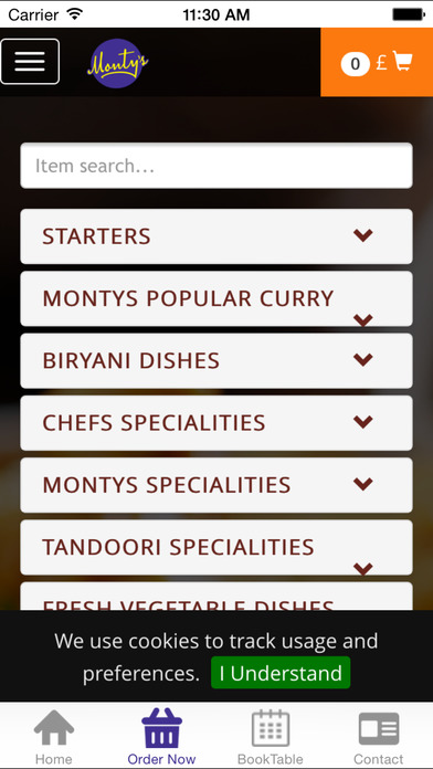Montys Curry Centre screenshot 3