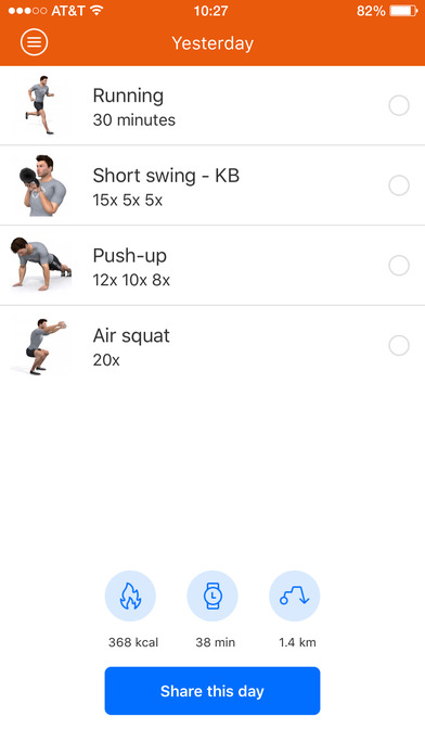 Personal Fit Club App screenshot 2