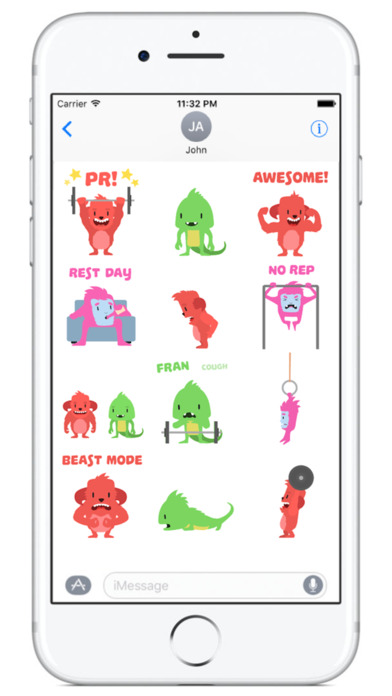 Wodimal - animated stickers for CrossFitters screenshot 3